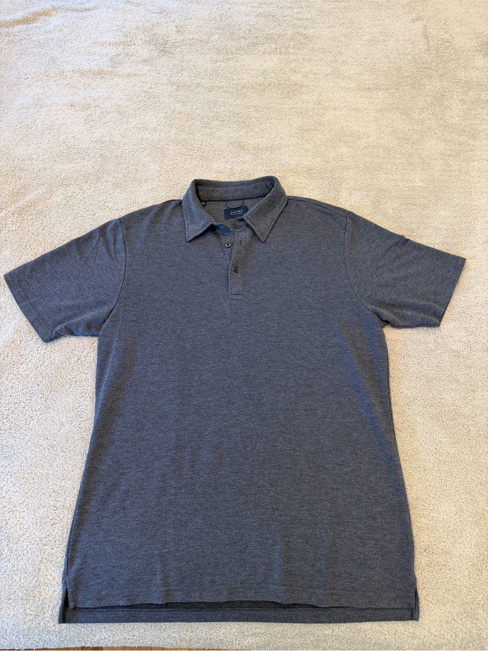 Jachs New York Classic Men's Heather Gray Polo Shirt - size M